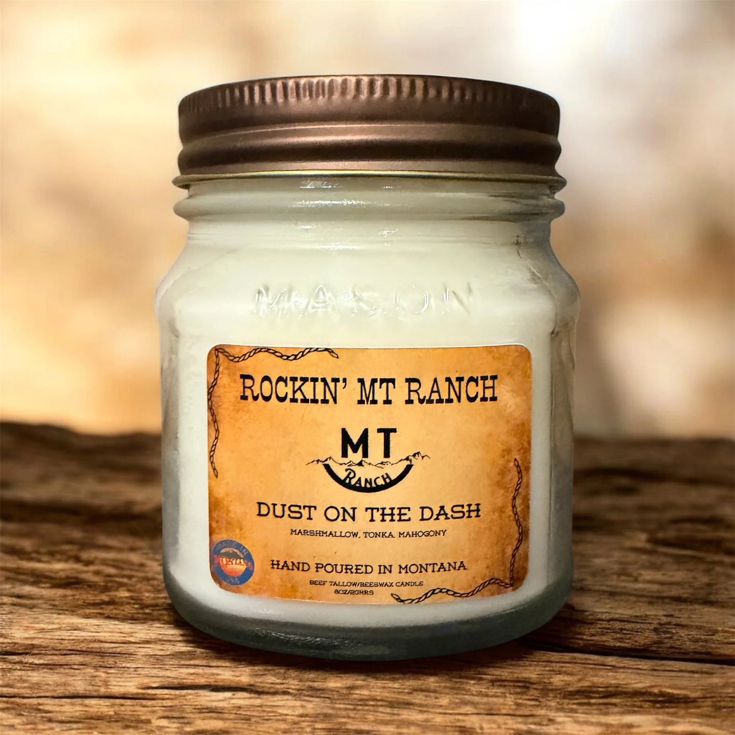 Rockin MT Ranch Tallow Ranch Candle- 8 ounce