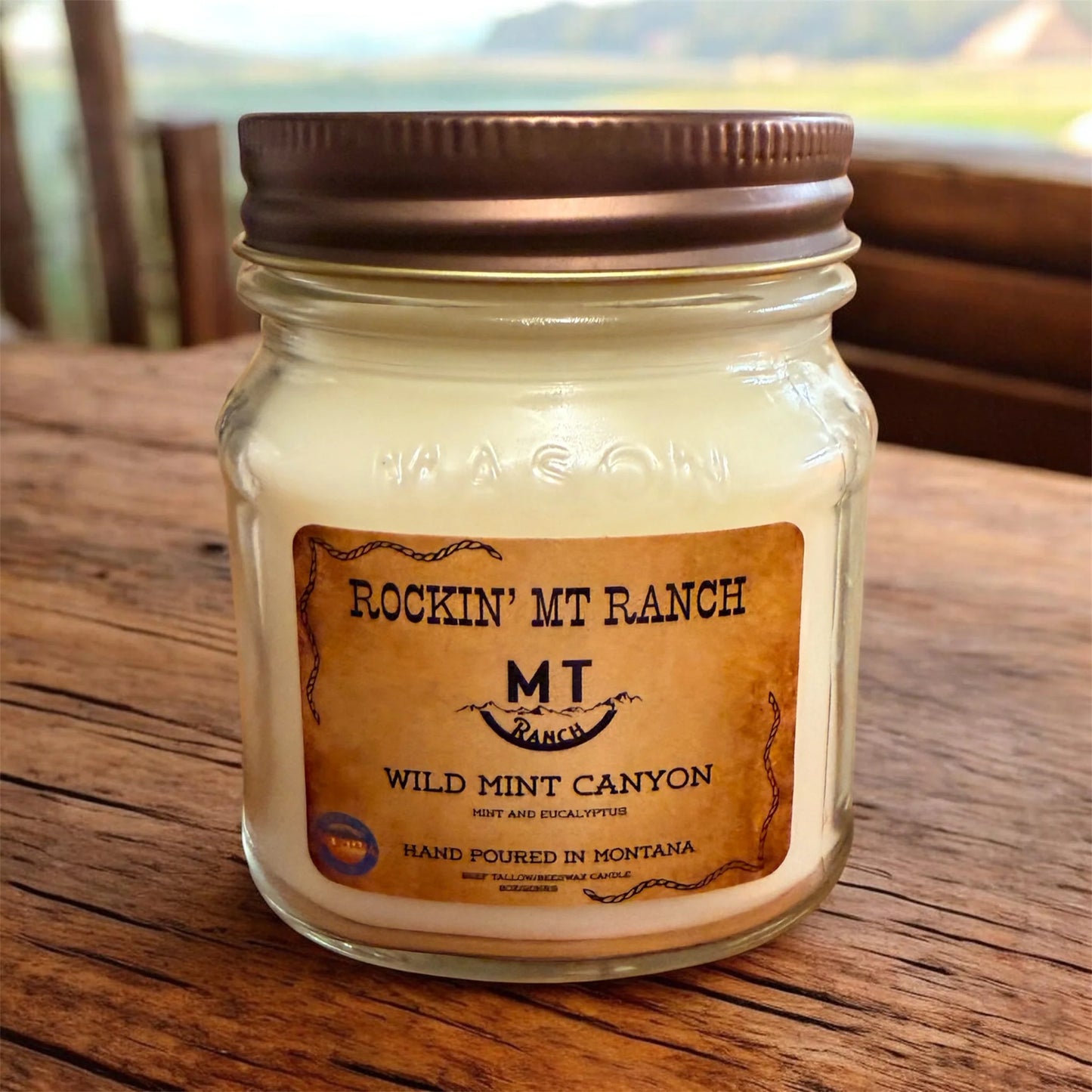 Rockin MT Ranch Tallow Ranch Candle- 8 ounce