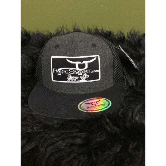 RopeSmart Cap - Charcoal Crown Black Bill Black Mesh