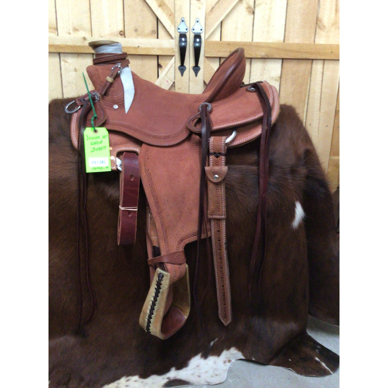 Irvine 15" Wade Ranch Saddle All Rough Out