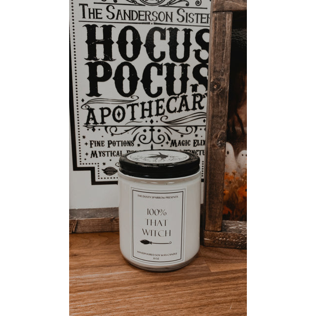 Dusty Sparrow Seasonal Candle - 100% That Witch
