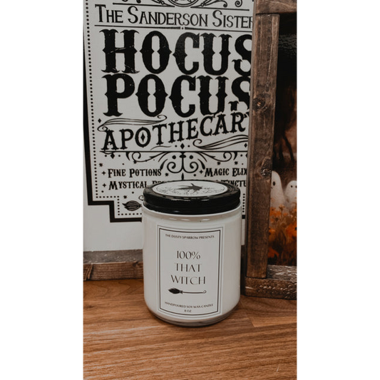 Dusty Sparrow Seasonal Candle - 100% That Witch
