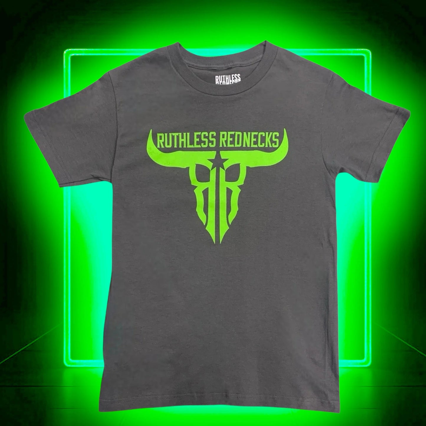 Ruthless Rednecks Raw Talent Short Sleeve Tee Shirt - Grey