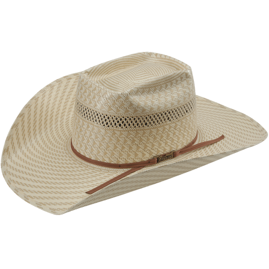 American Hat Co 6100 S-UN Straw Western Hat - Chocolate Trim