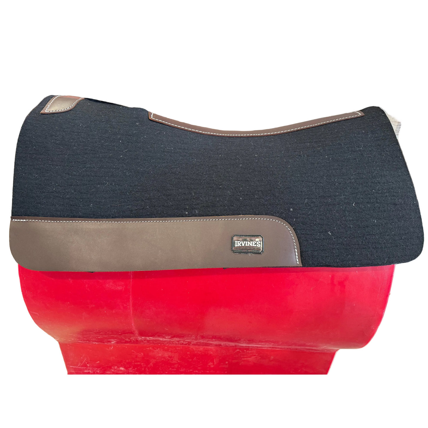 Irvine Black Compressed Wool Saddle Pad -Black