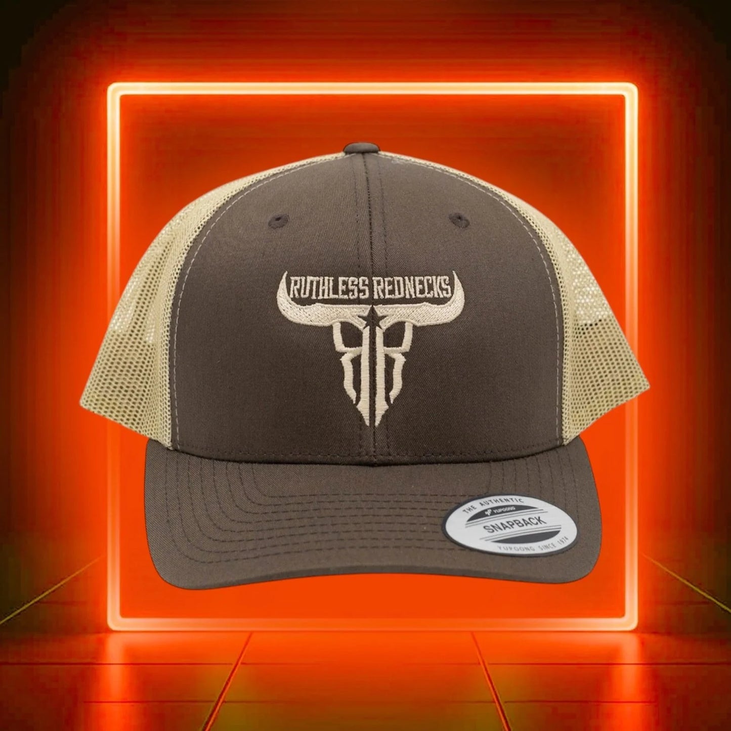 Ruthless Rednecks Raw Talent Curved Brim Hat - Brown