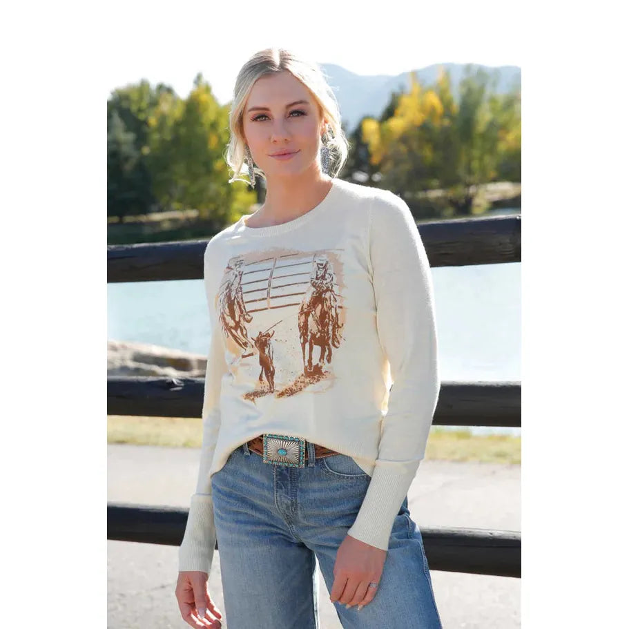Cinch Women's Light Sweater - Cream