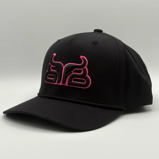Baredown Brand The Cam A Frame Curved Brim Cap- Black