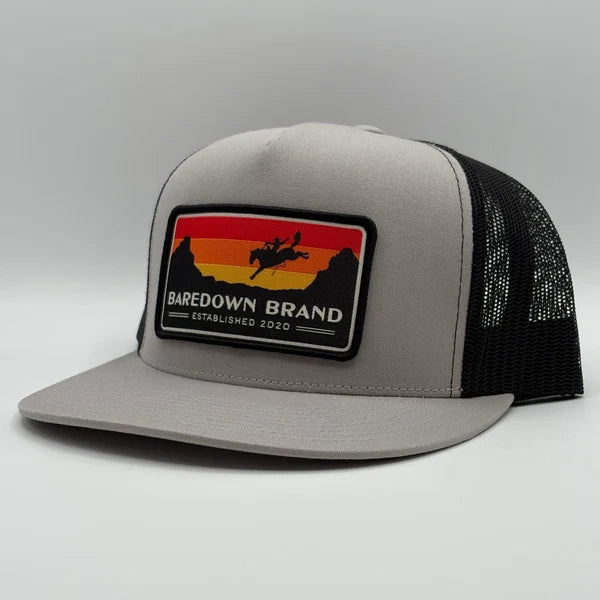 Baredown Brand Ball Cap Sunset Flat Bill Cap