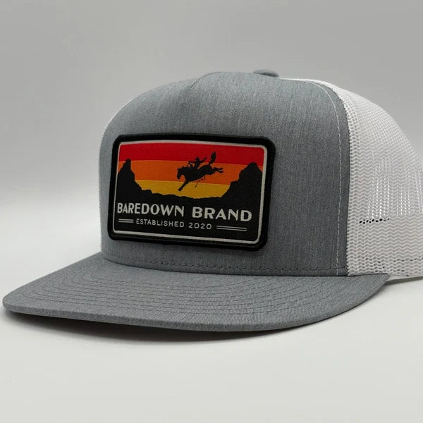 Baredown Brand Ball Cap Sunset Flat Bill Cap