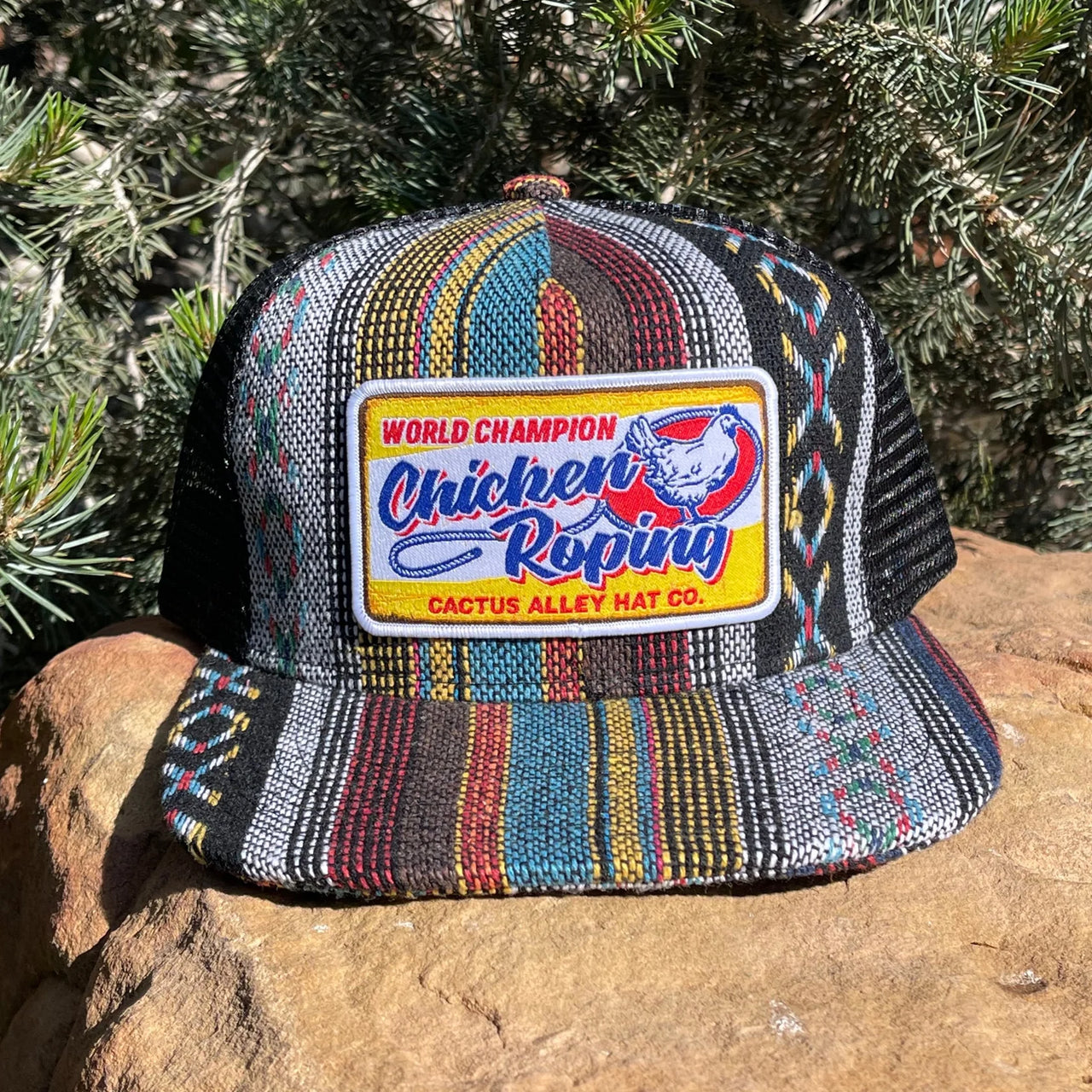 Cactus Alley Chicken Choking Mesh Snapback Cap - Saddle Blanket