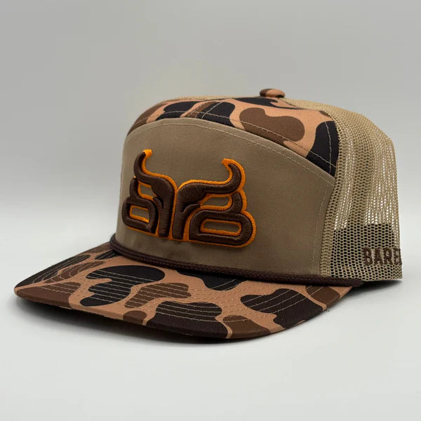 Baredown Brand The Flightline Orange 7 Panel-Flat