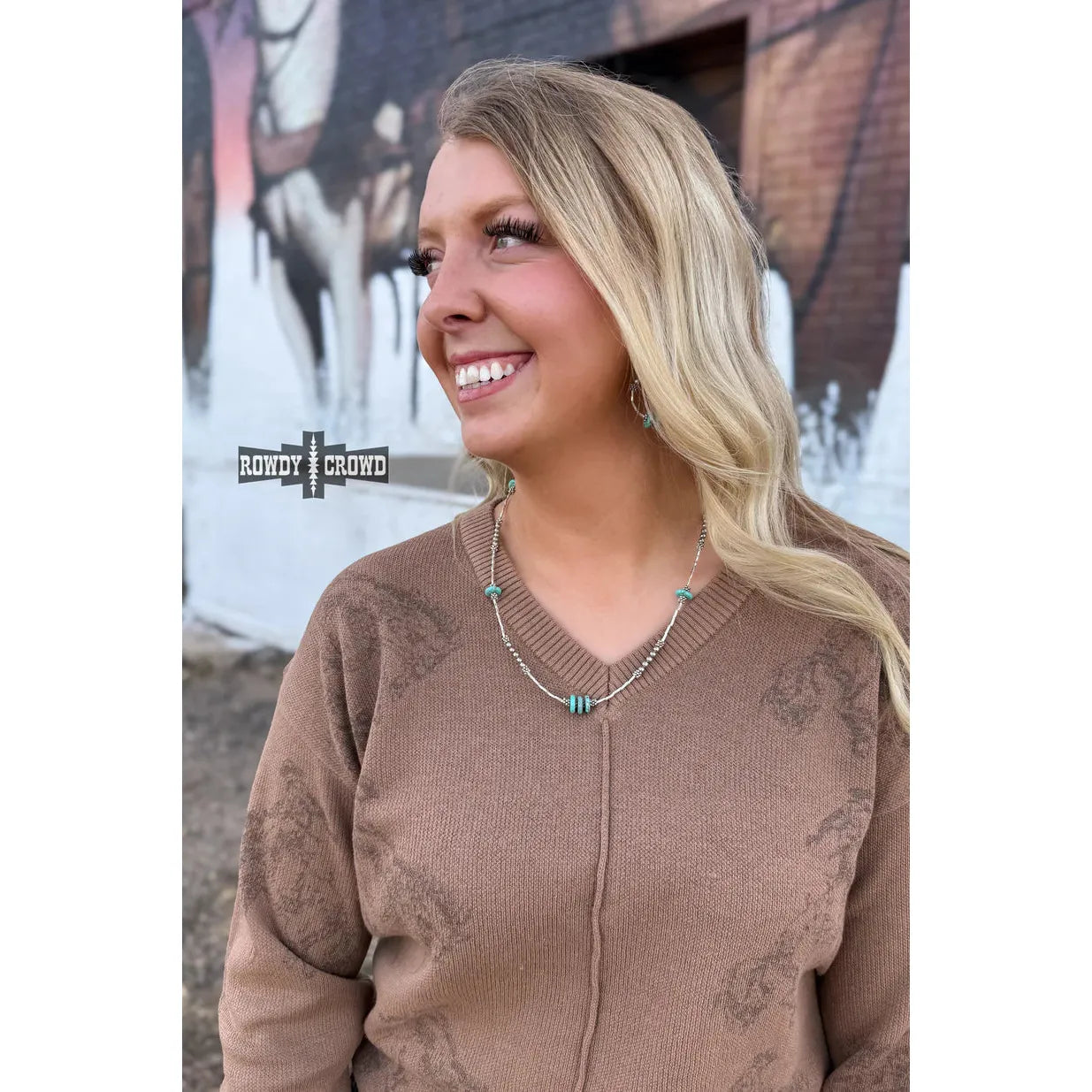 Rowdy Crowd Women's Turquoise Spirit Necklace