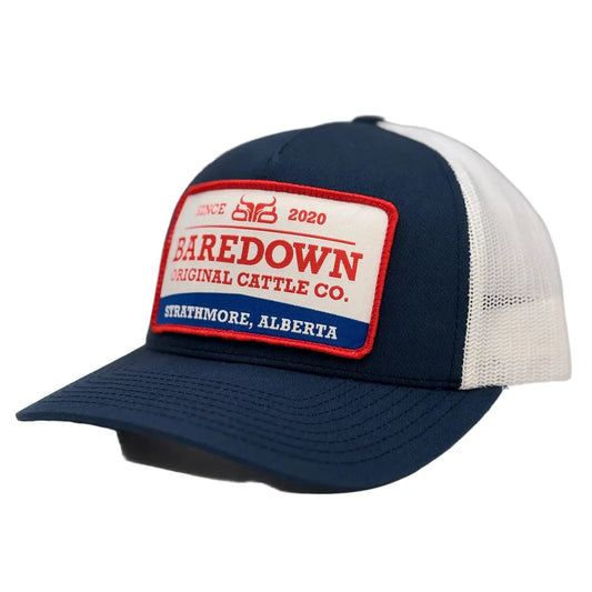 Baredown Brand Cattleman - Navy & White