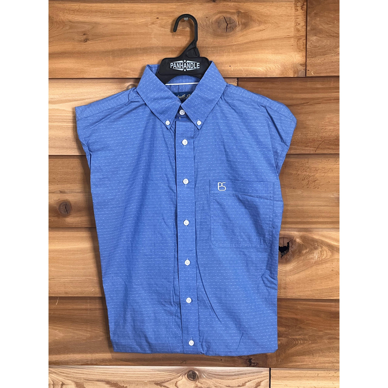 Panhandle Men's Long Sleeve Shirt- Blue