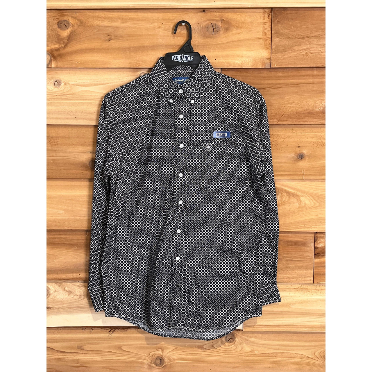 Panhandle Men's Long Sleeve Shirt- Black