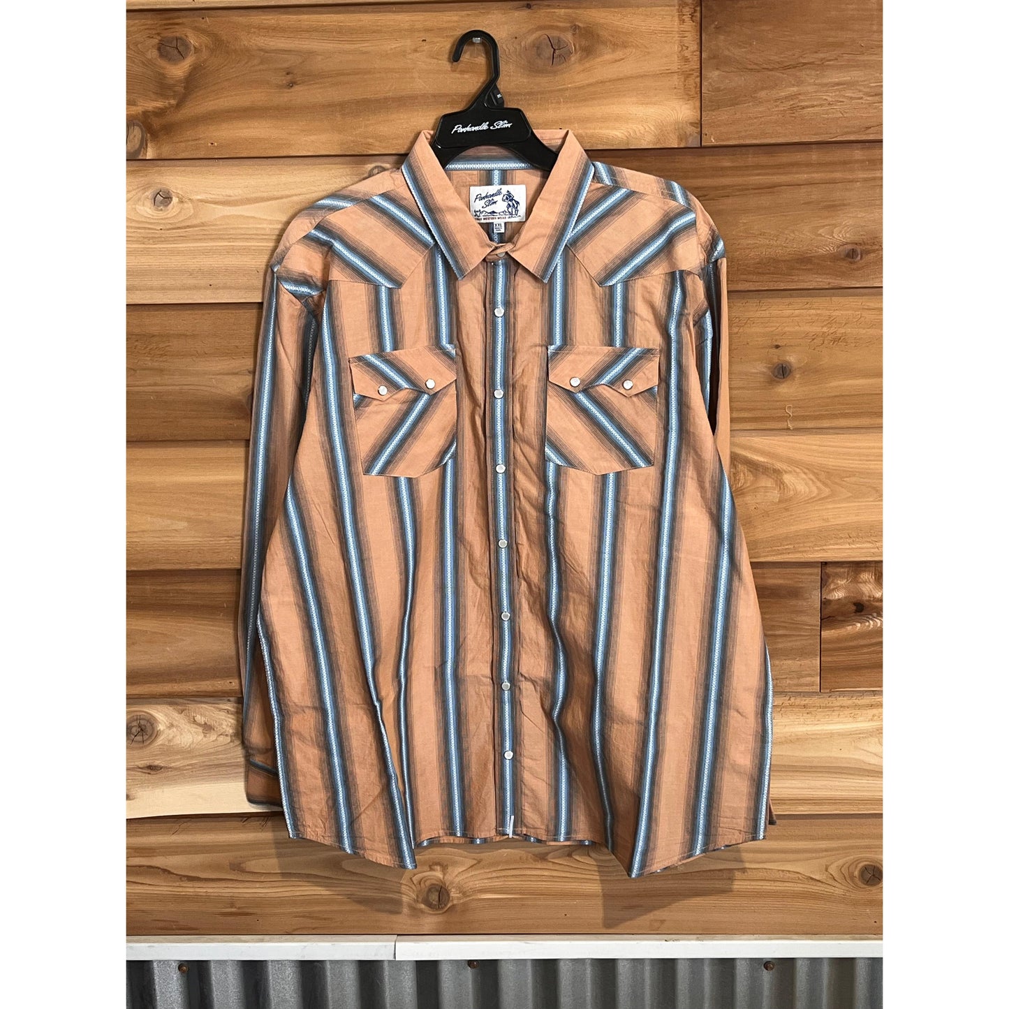 Panhandle Men's Long Sleeve Snap Shirt - Tan