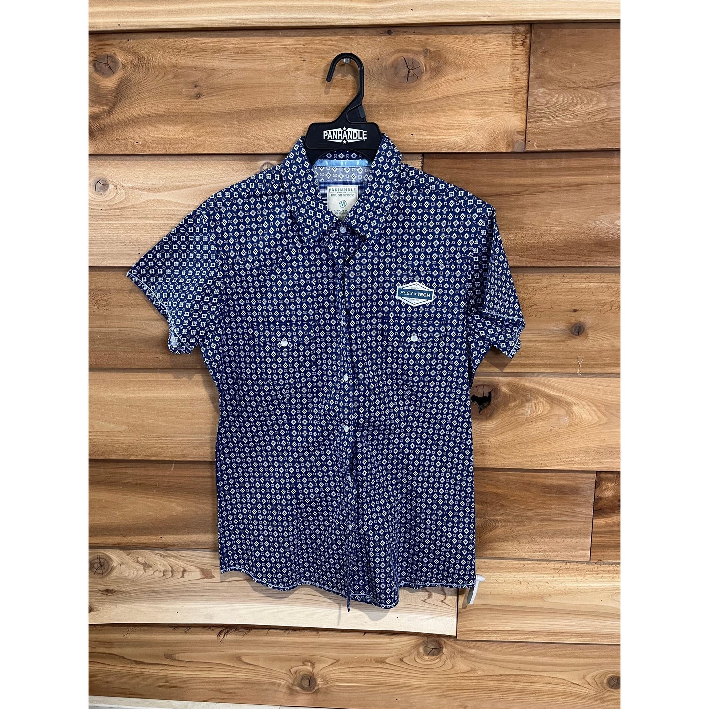 Panhandle Rough Stock Ladies SS 2 Pocket Snap Shirt - Blue