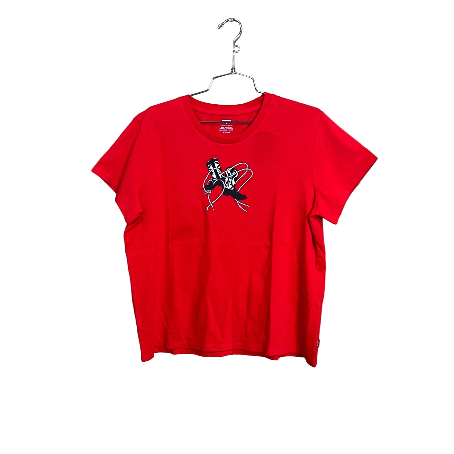 Levi Strauss Unisex Short Sleeve The Perfect Tee Shirt- Archival Bandana