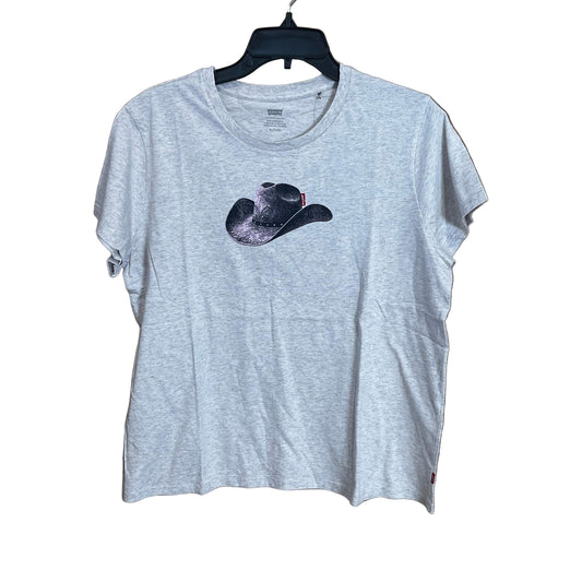 Levi Strauss Unisex Short Sleeve The Perfect Tee Moody Cowboy Hat Shirt- Orbit