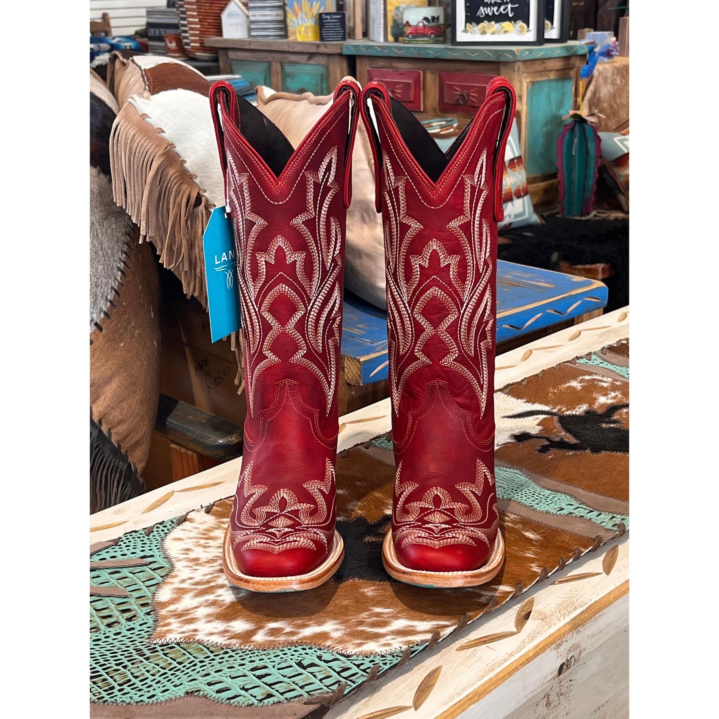 Lane Boots Women's Saratoga Square Boot - Smoldering Red