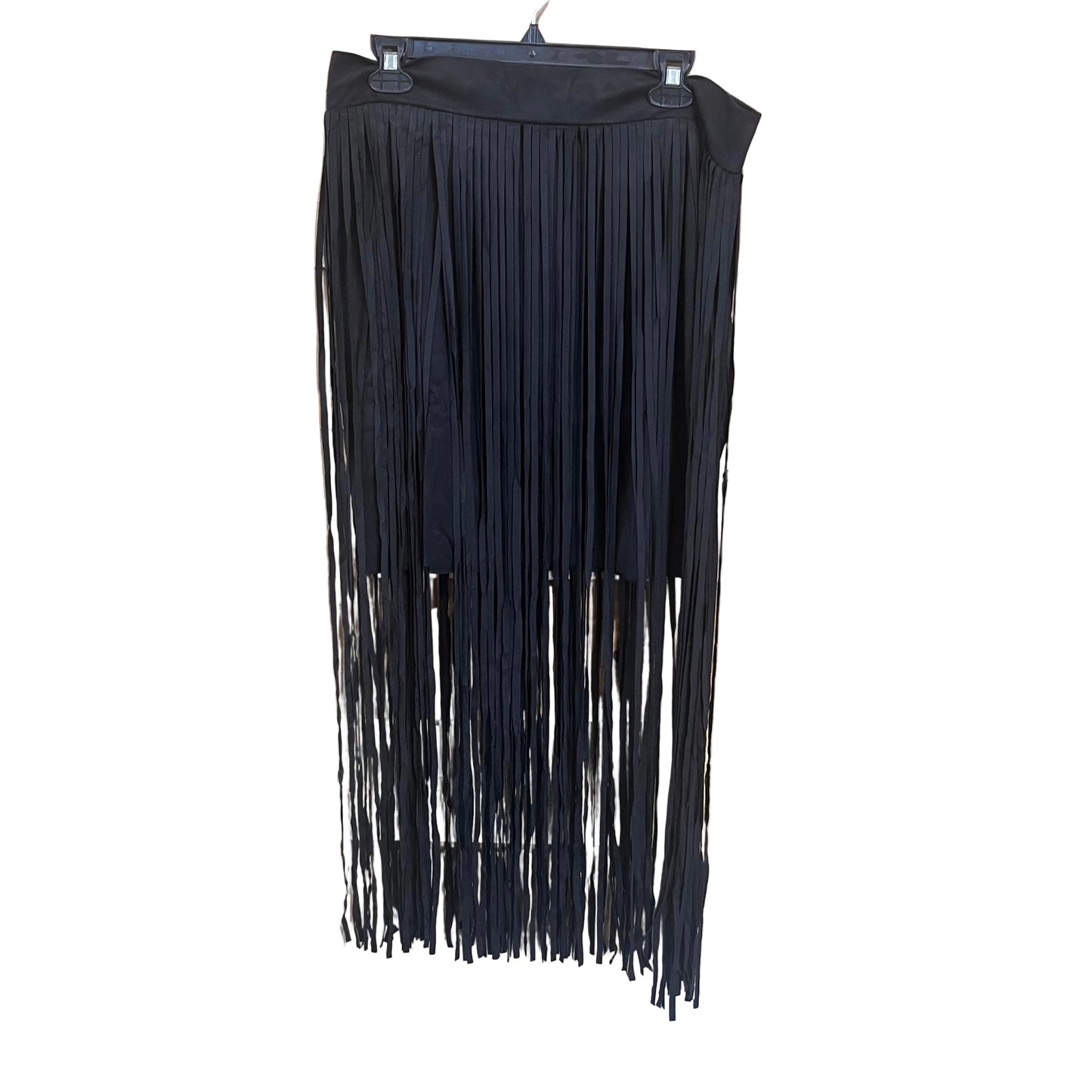 Vocal Apparel Faux Suede Fringe Skirt - Assorted Colours