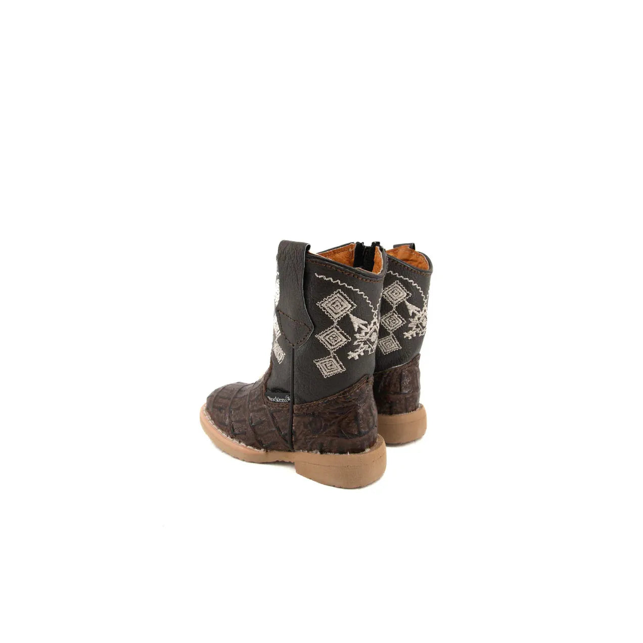 Rock'em Baby Caiman Boots - Brown