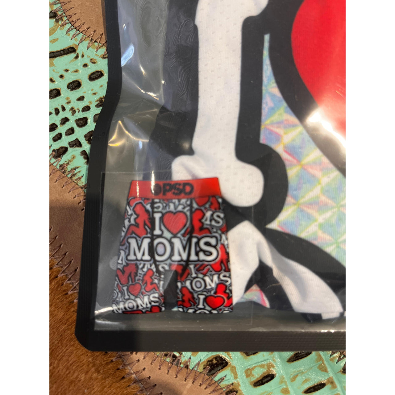 PSD Men's Underwear I Heart Moms Boxer Brief - Multi