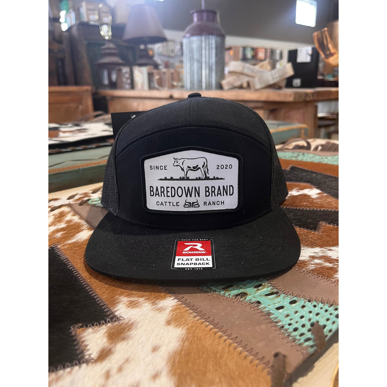 Baredown Brand Cattle King Black -7 Panel-Flat