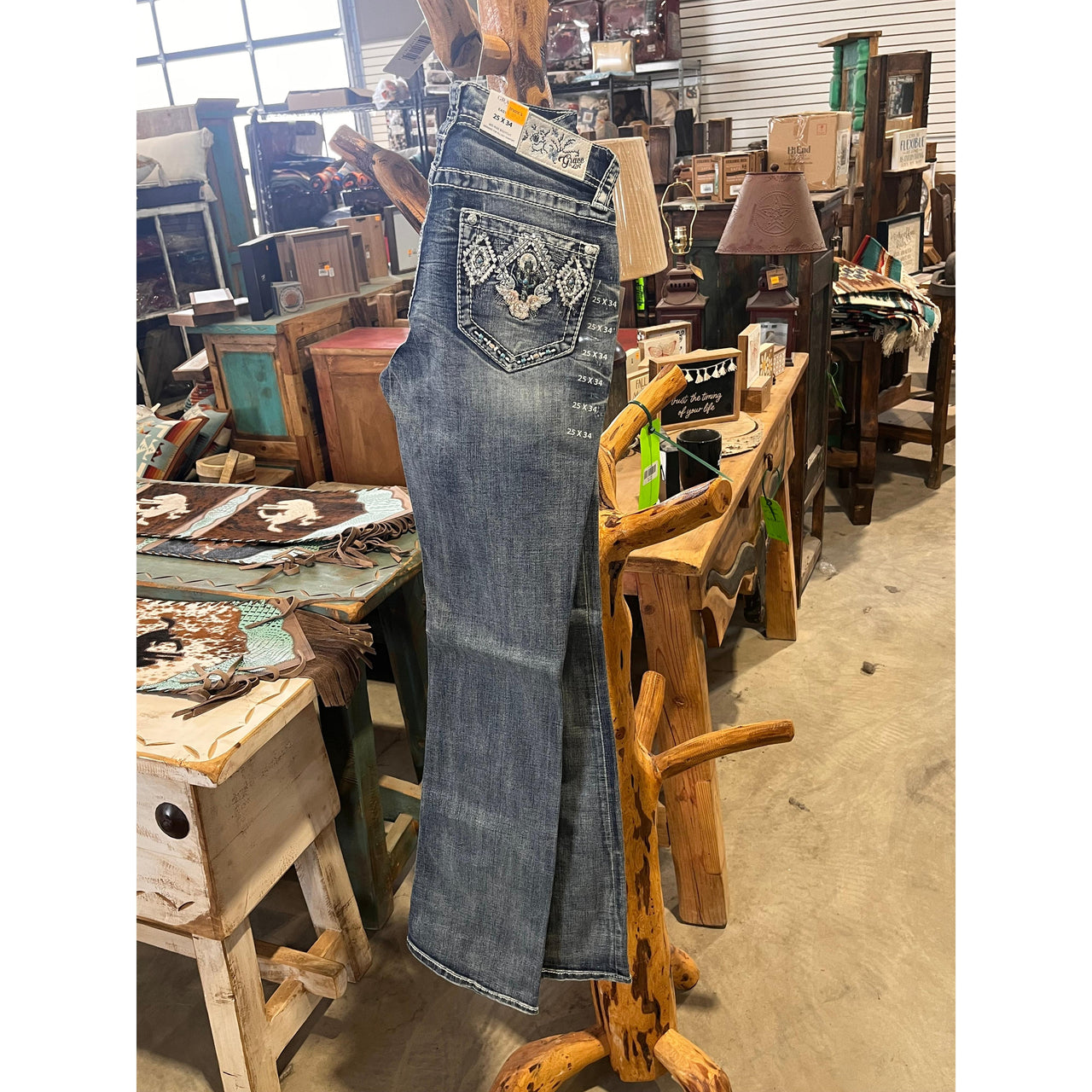 Grace in LA  Women's Aztec Cactus Jeans
