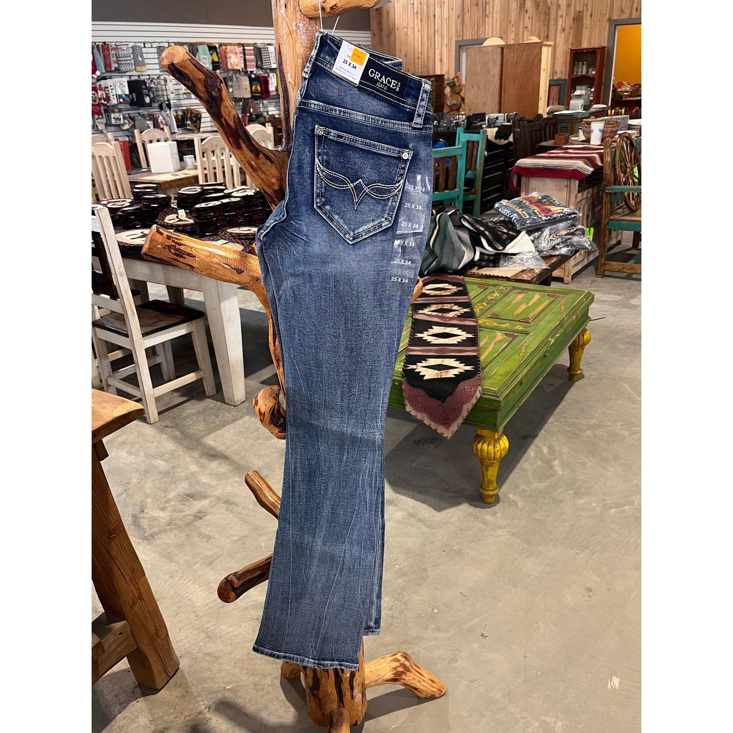 Grace in LA  Women's Simple Stitch Jeans