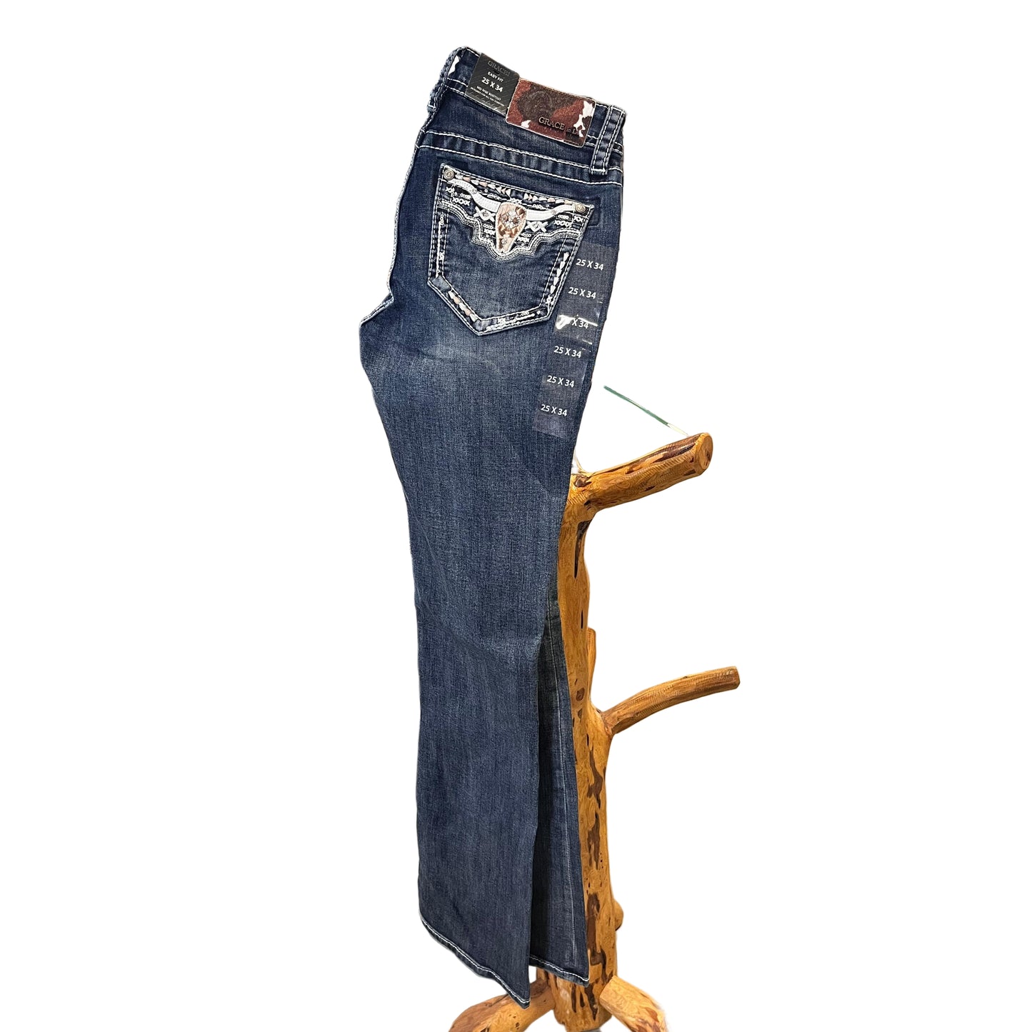 Grace in LA Women's Steer Head Jeans