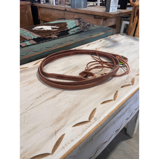 Irvine's 5/8" x 8' Roping Rein - Quick Changer Button