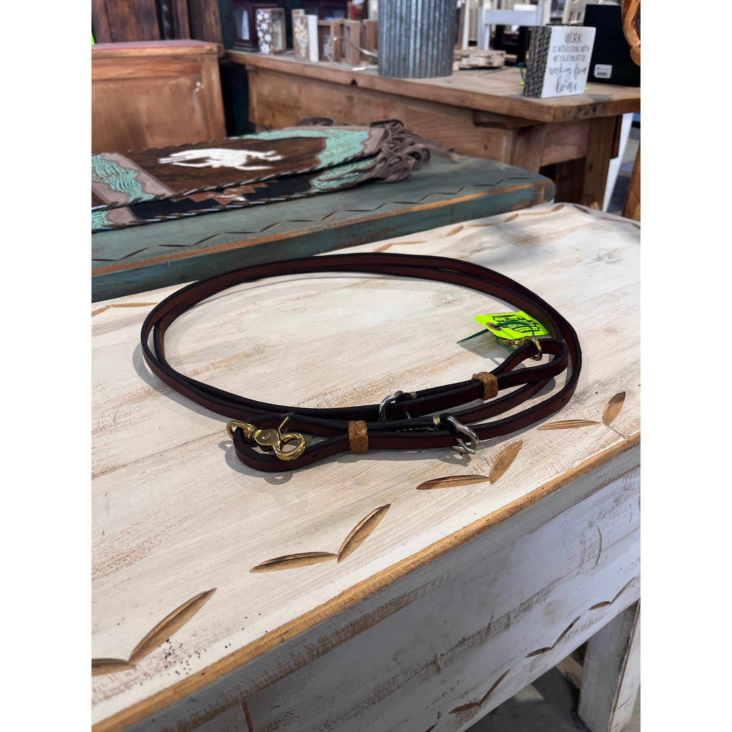 Irvine's Roping Rein 5/8"x 8' - With Rawhide Knots