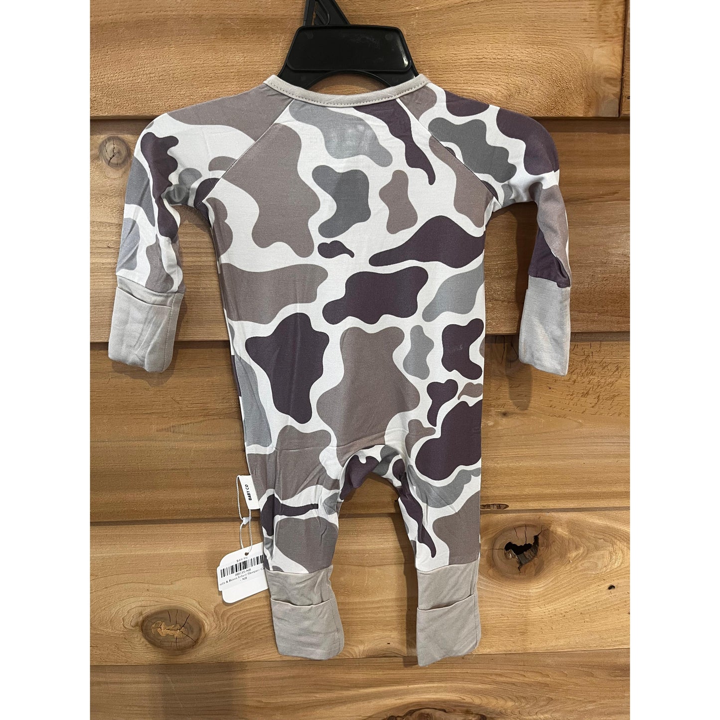 Boots & Bows Infant Sleeper- Camo