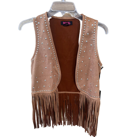 Rock & Roll Women's Cowgirl Studded Vest - Camel