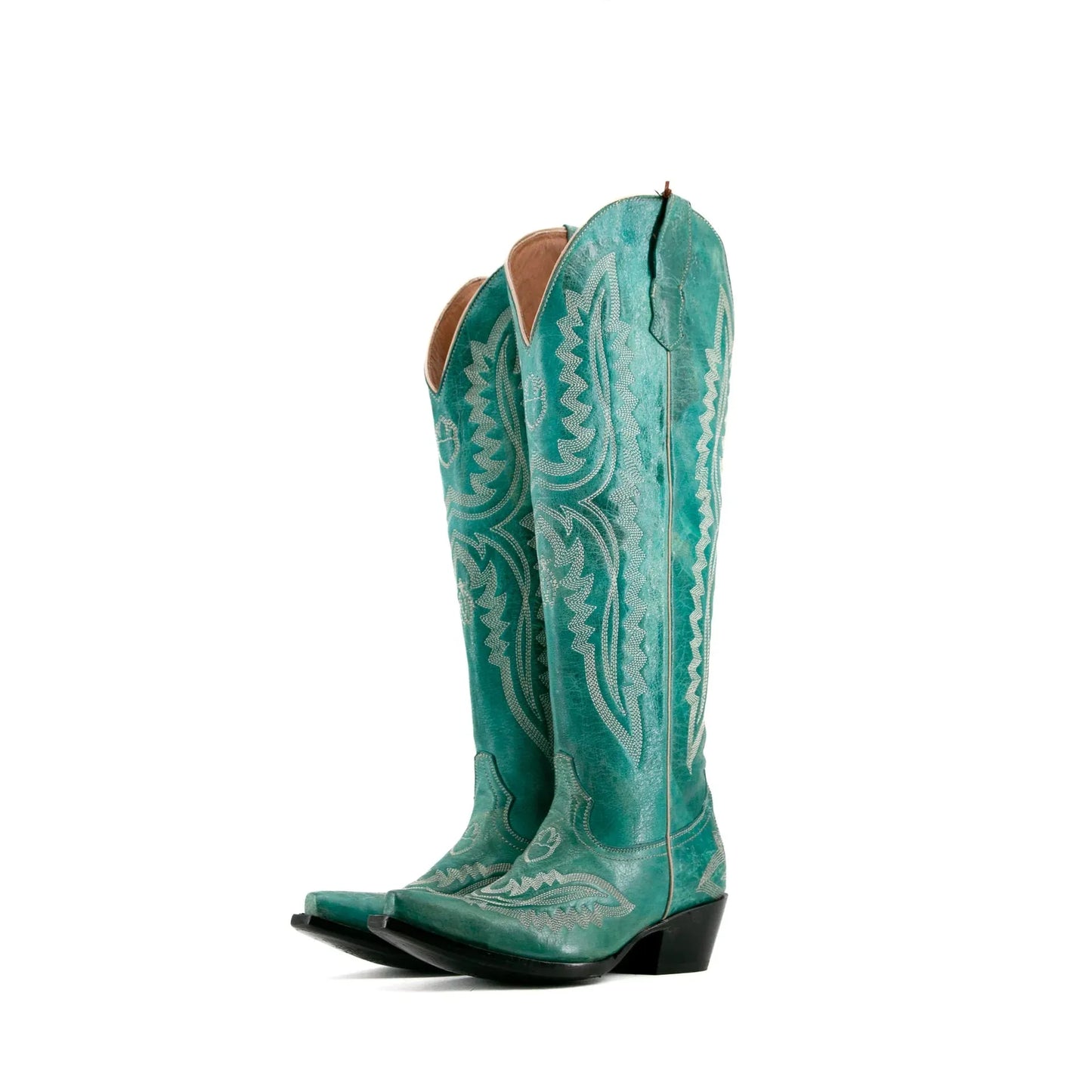 Rock'em Ladies Valencia Brigith Tall Snip Tow Boot-Turqueza