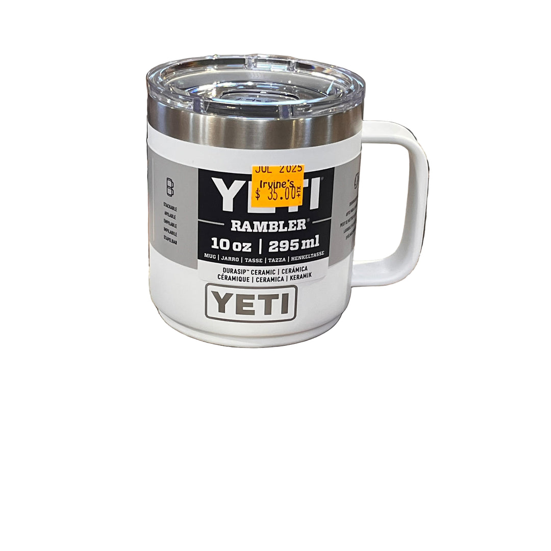 YETI Rambler 295 mL Stackable Mug with DuraSip Ceramic Lining - White
