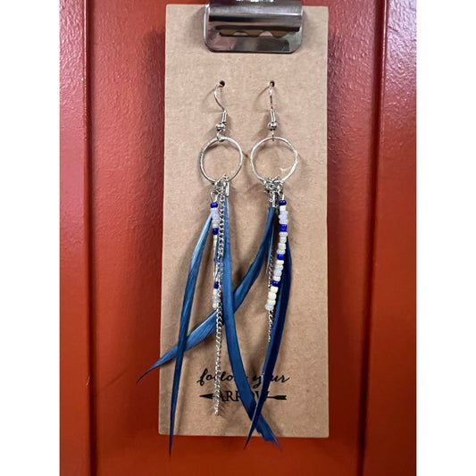 Follow Your Arrow Earrings - Split Feathers