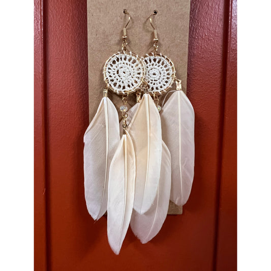 Live Beautifully Earrings - Dream Catcher