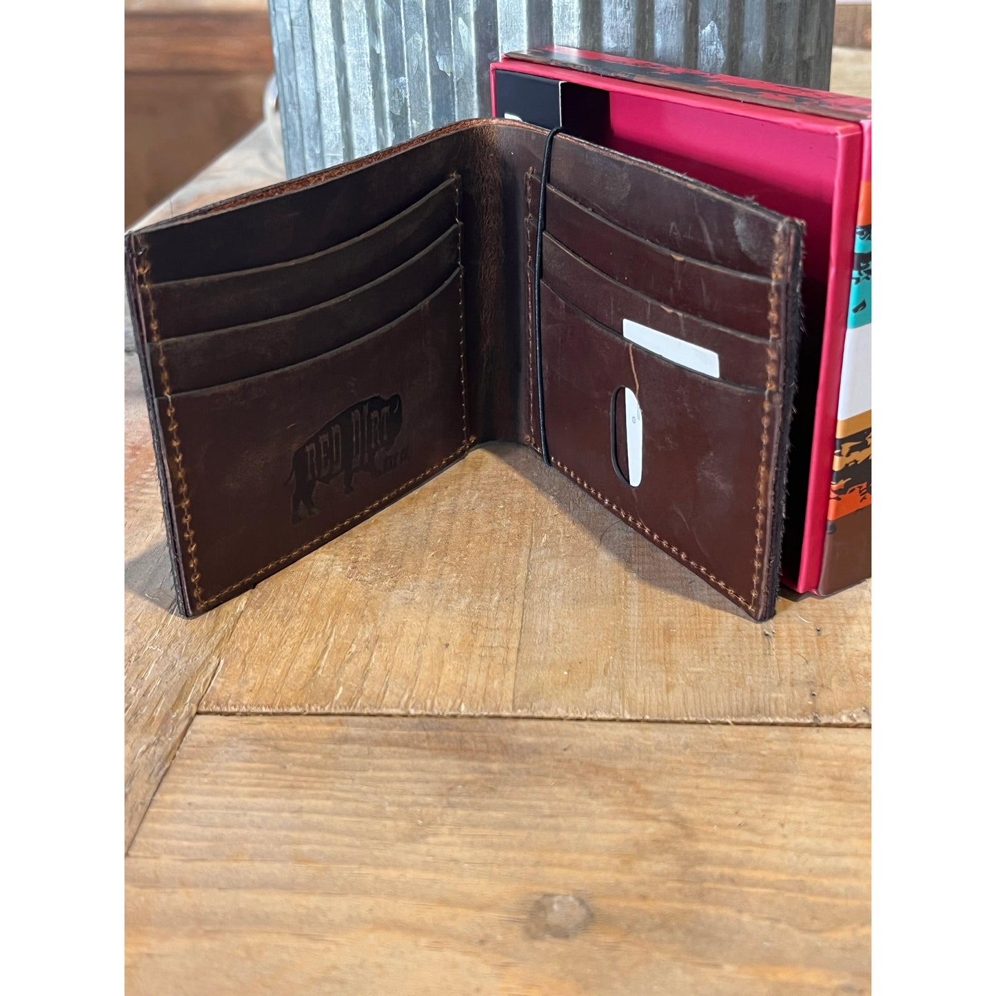 Red Dirt Men's Bifold Wallet - Natural Brindle