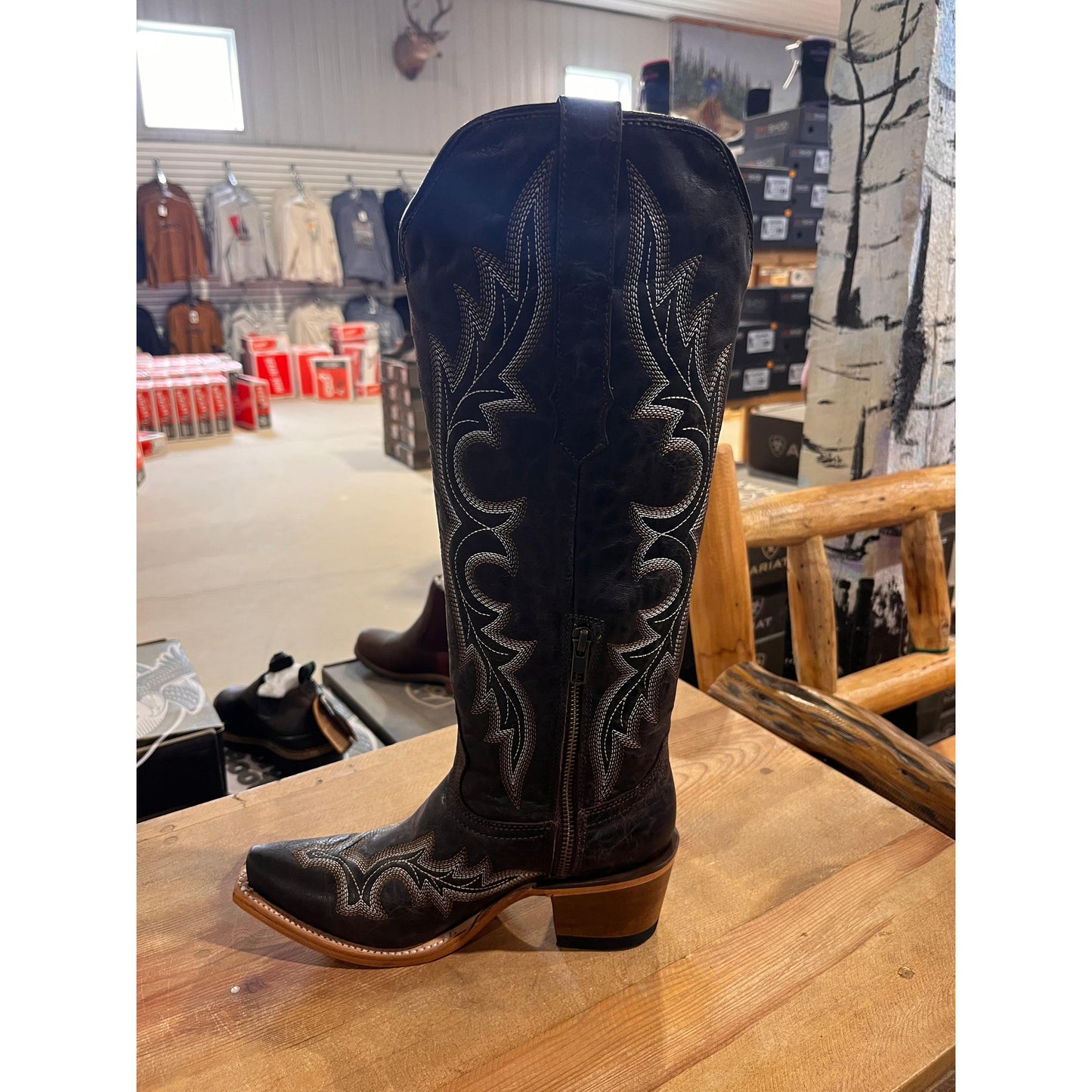 Rock'em Ladies Renata Tall Snip Toe Boot - Brown