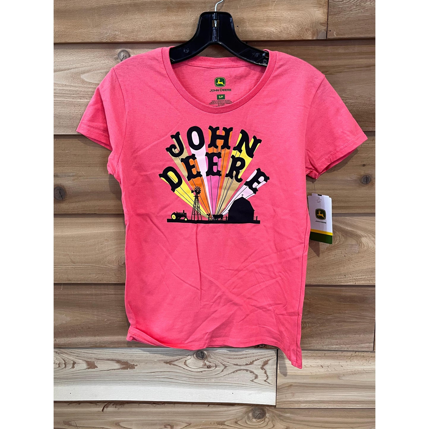 John Deere Women's Tee Shirt - Coral
