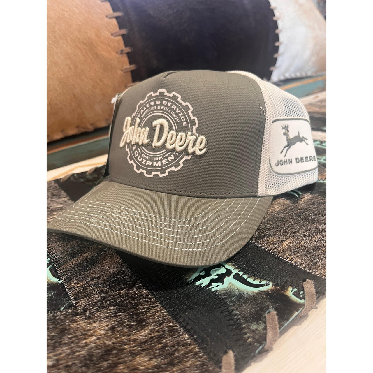 John Deere JD Equipment Logo Cap - Olive