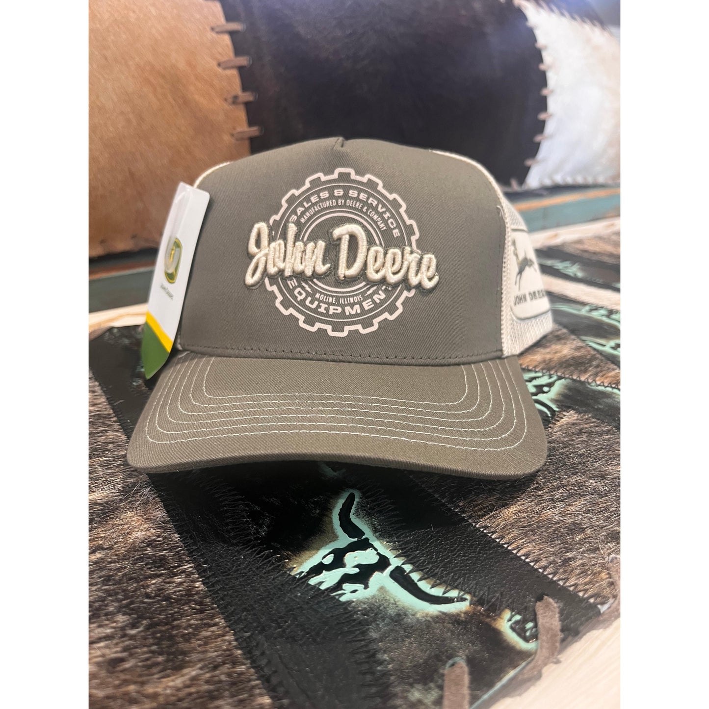 John Deere JD Equipment Logo Cap - Olive