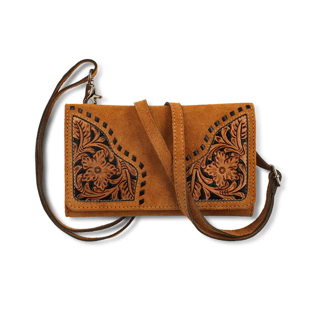 Ariat Women's Sierra Crossbody Clutch- Tan