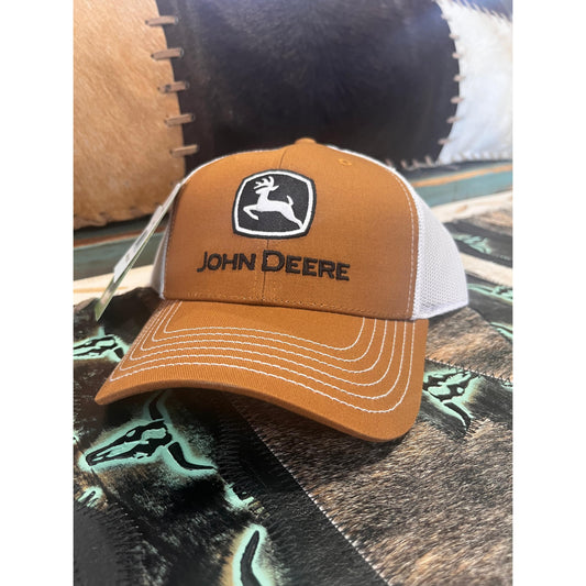 John Deere Construction Curved Cap - Brown