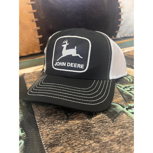 John Deere Large Logo Cap - Black/White