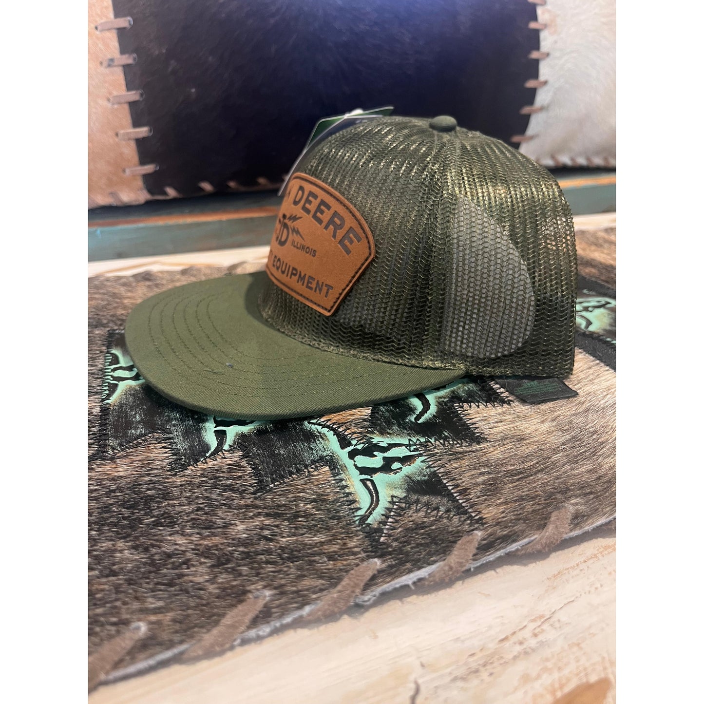 John Deere Embroidered Cap - Olive
