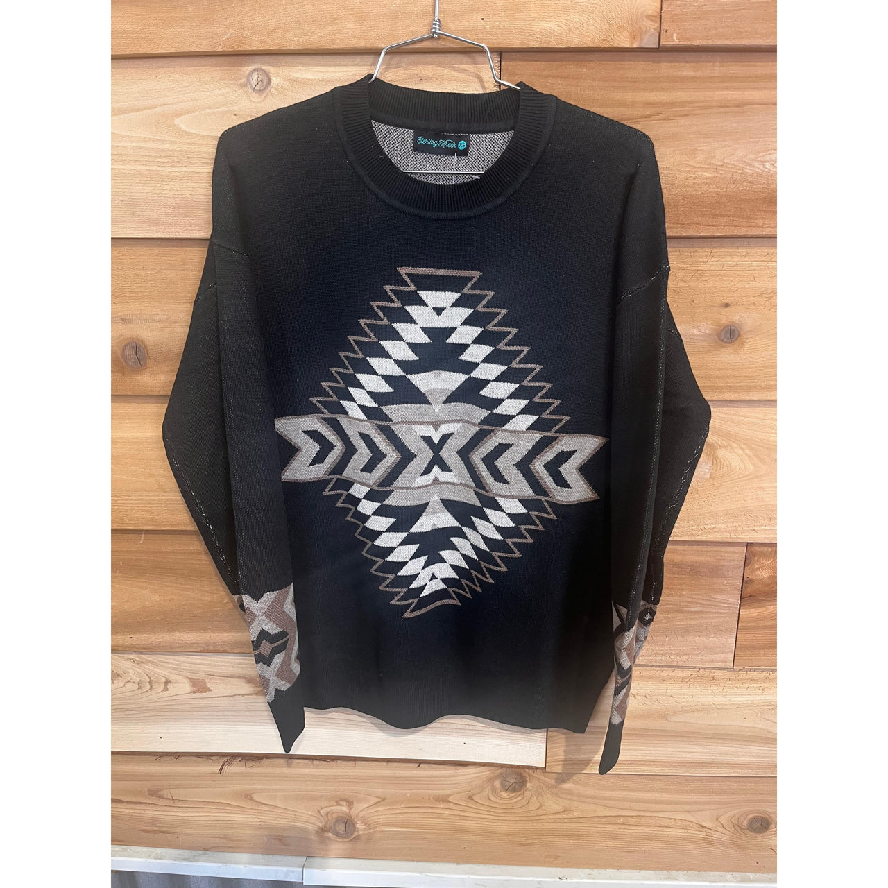 Sterling Kreek Night Aztec Sweater - Black